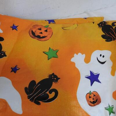 Fall/Halloween Lot: Tablecloths, Masks, Costume Accessories, Stuffed Toy