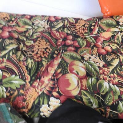 Fall/Halloween Lot: Tablecloths, Masks, Costume Accessories, Stuffed Toy
