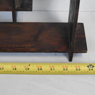 Lightweight Wooden Wall Shelf, Square 24" x 24" x 3.25" Vintage