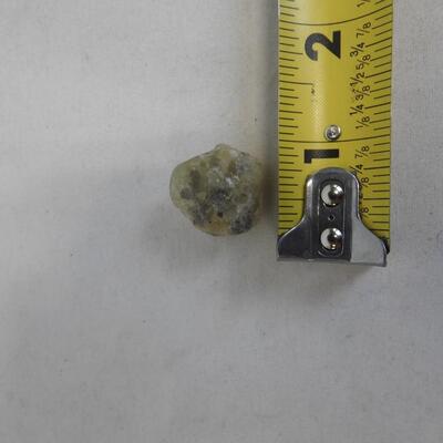 Stone with Blue Pouch. Possible Raw Gemstone