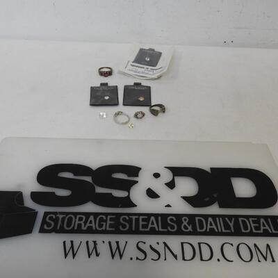 Jewelry: 2 Sterling Silver Rings,Opal Earring,Costume Ring,1 Zirconia+4 unknown