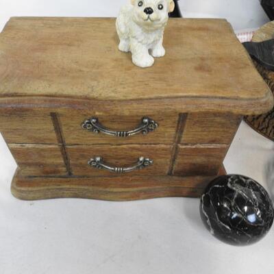 Home Decor: Lamp-Works, Jewelry Boxes Metal Lantern, Trinket Box, Metal Shelf