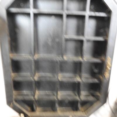 Home Decor: Lamp-Works, Jewelry Boxes Metal Lantern, Trinket Box, Metal Shelf