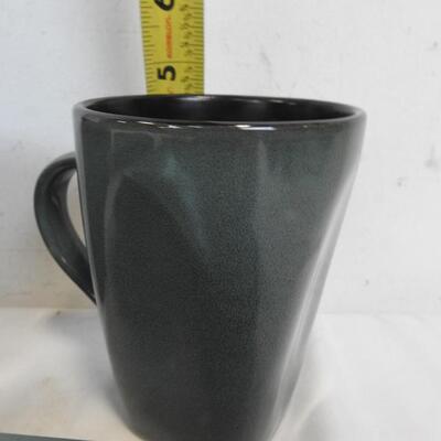 Plates/Mugs: 6 Furio 8" Plates, 4 Keisling Elite Mugs, Ceramic, Good Condition