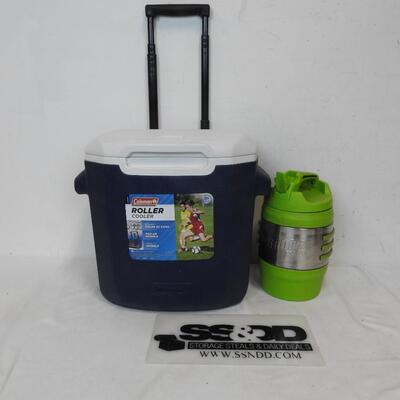Coleman Roller Cooler w/ Adjustable Handle, Bubba Keg Jug