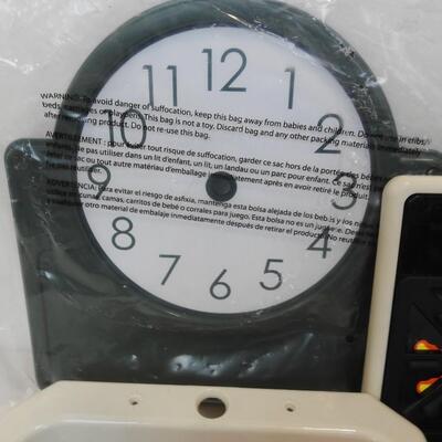 Miscellaneous Kids Outdoor Playhouse Accessories: Clock, Phone, Sink, Stovetop