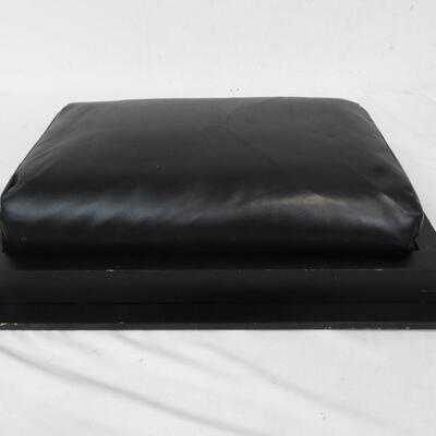 Lap Desk w/ Storage Space Under Lid & Padding On Bottom, Black