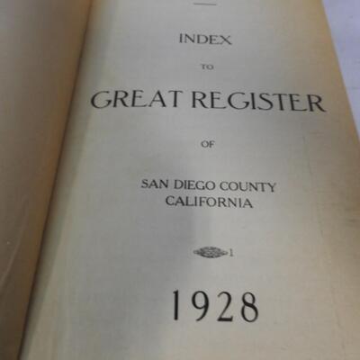 Antique Books: Index To Great Register, Monitor Guide To P.O./Railroad Stations