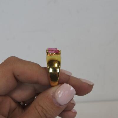 4 pc Gold Filled Jewelry Lot: 1 ring size 10, 2 rings size 8, 1 child bracelet