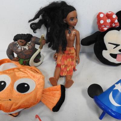 38 pc Disney Toys (32 pieces are Potato Head Accessories) Moana, Minnie, Jasmine