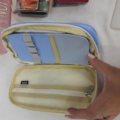 9 pc Accessories: Wallets, Small Purse, Hair Bows, Key chain