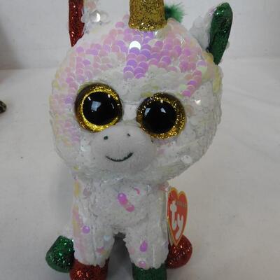 Stuffed Animals: Ty "Lefty", "Freckles" "Stardust",Owls,Turtle,Dalmatian,Unicorn