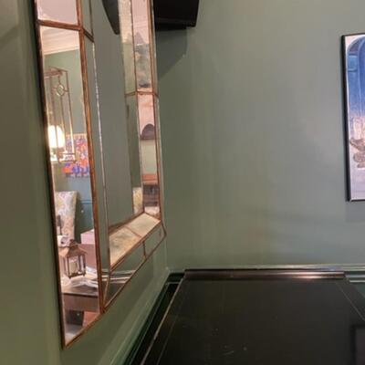 Vintage 28" x 39"H Mirror Framed Wall Mirror - PY11665