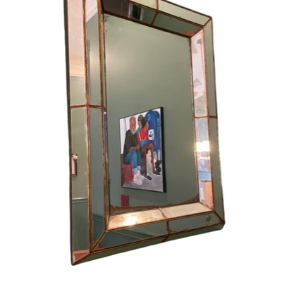 Vintage 28" x 39"H Mirror Framed Wall Mirror - PY11665