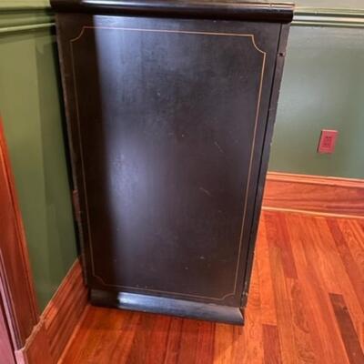 Antique Open Back Asian Cabinet On Casters - PY11664