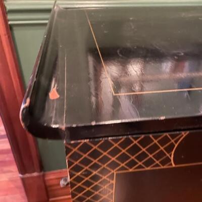 Antique Open Back Asian Cabinet On Casters - PY11664