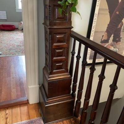Oak Bannister Knoll Wood Pedestal / Newel Post / Plant Stand - YP11661