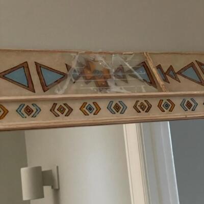 Aztec Ceramic 24" x 32" Framed Mirror - PY11660