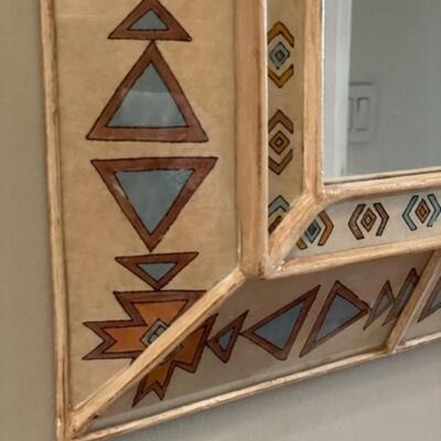 Aztec Ceramic 24" x 32" Framed Mirror - PY11660