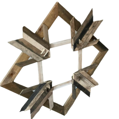 West Elm Display Wood Stars   PY11658
