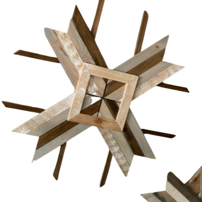 West Elm Display Wood Stars   PY11658