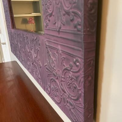 Purple Tin Framed Wall Mirror - PY11650