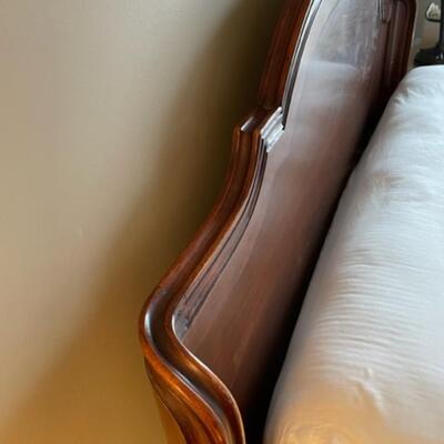 John Widdicomb Full Size Dark Maple Stain Bed Frame With Headboard - PY11647