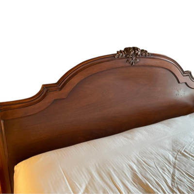 John Widdicomb Full Size Dark Maple Stain Bed Frame With Headboard - PY11647