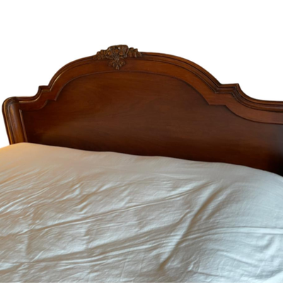 John Widdicomb Full Size Dark Maple Stain Bed Frame With Headboard - PY11647