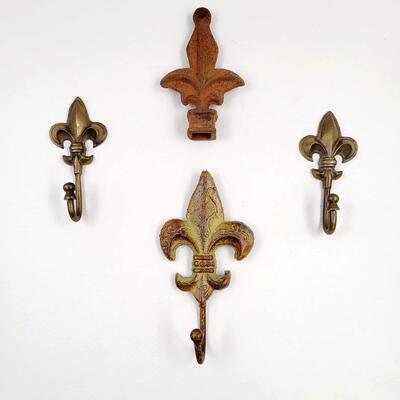 FLEUR DE LIS DECOR BUNDLE - BRASS & IRON