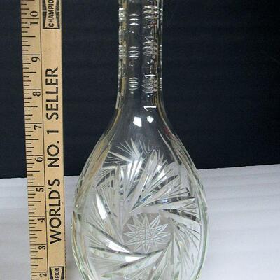 Tall Glass Decanter, No Stopper