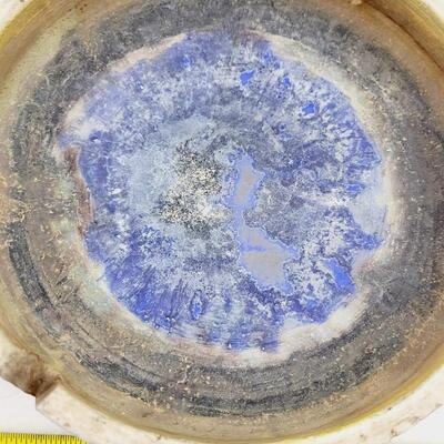 FANTONI HANDMADE ITALIAN INDIGO BLUE ASH TRAY - SIGNED
