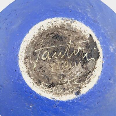 FANTONI HANDMADE ITALIAN INDIGO BLUE ASH TRAY - SIGNED