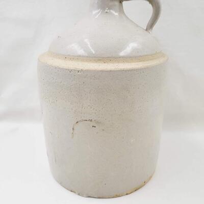 HAND PAINTED POTTERY CROCK JUG W/ GRAPES - SIGNED â€œMARGEâ€