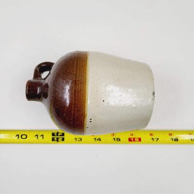 SMALL TWO-TONED STONEWARE JUG