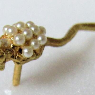 Mixed Lot of Rhinestone Jewelry and Costume Ring, Cute Little Mouse Lapel Pin