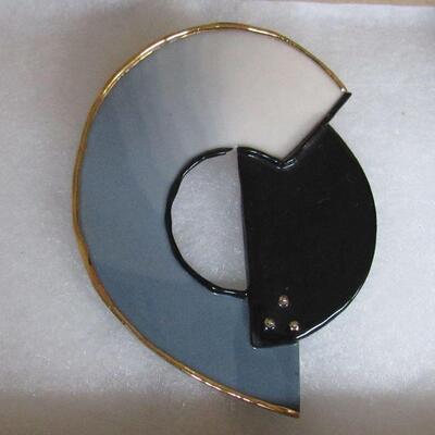 Glass Earrings Are Attributed to Swarvoski, Hand Made Enamel Pin, More, Modern Mixed Lot