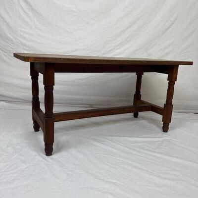 103 Vintage Signed Handmade Mahogany Coffee Table