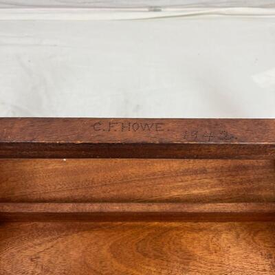 103 Vintage Signed Handmade Mahogany Coffee Table