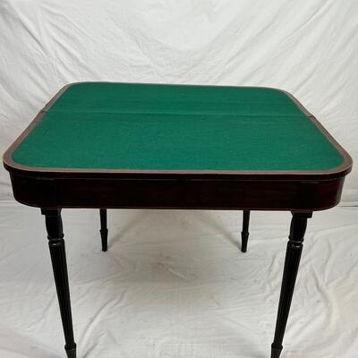 106 Antique Sheraton Mahogany Game Table