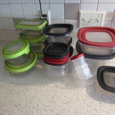 Collection of Glass and Plastic Storage Containers