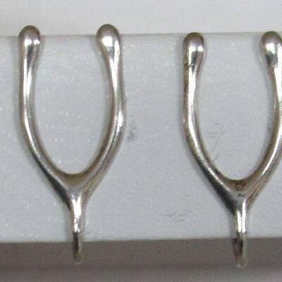 Vintage Sterling Wishbone Earrings