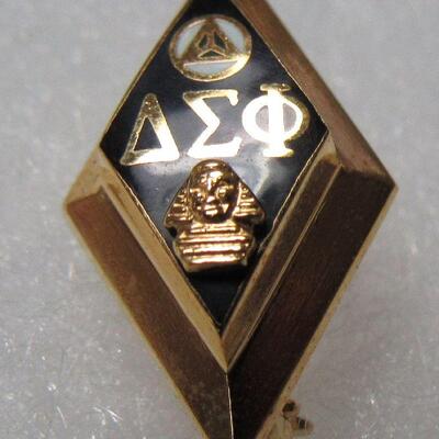 Vintage Gold Filled Greek Fraternity Pin Delta Sigma Phi