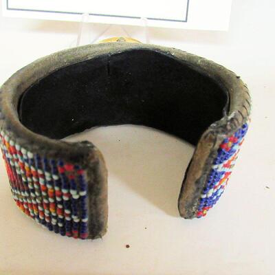 Vintage Native American Cuff Bracelet With 1980s Watch