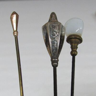 Antique Hat Pins, Gold Head, Sterling Head, Stone Head