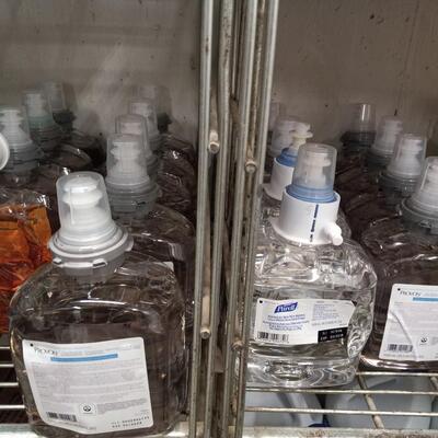 LOT 43A BOTTLES OF SOAP FOR DISPENSERS