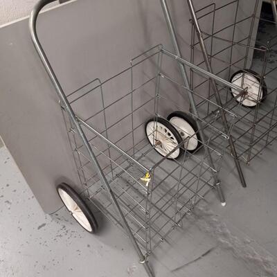 LOT 57  TWO WIRE BAG CARTS