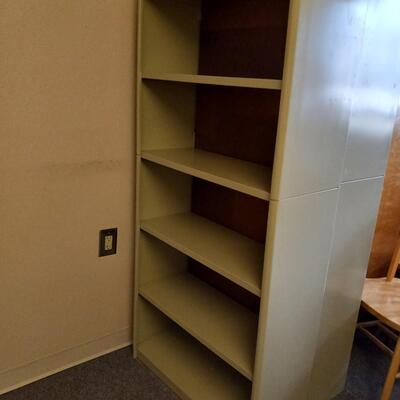 LOT  TWO METAL STORAGE CABINETS