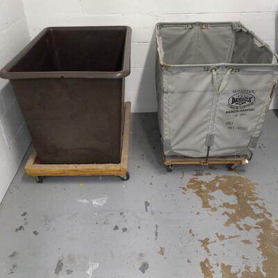 LOT  TWO ROLLING BINS