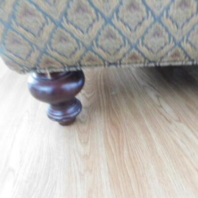 Oversized Upholstered Button Ottoman Bench